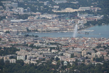 aerial view of paris from eiffel tower