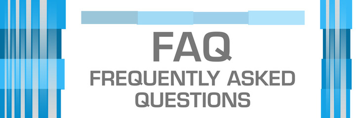 FAQ - Frequently Asked Questions Blue Bars Both Sides 