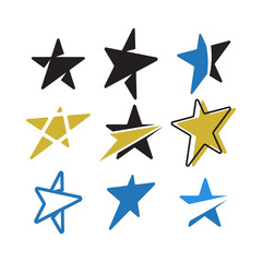 Star graphic design template vector isolated illustration