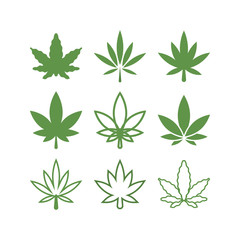 Cannabis graphic design template vector isolated illustration