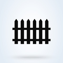 fence Simple vector modern icon design illustration.
