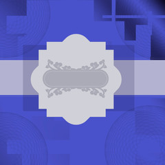 greeting card with graphic details