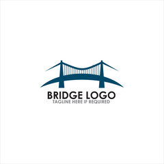 Bridge icon logo design vector template