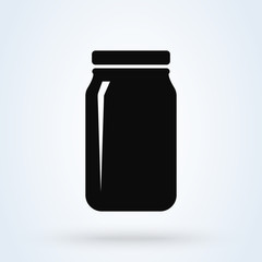 Jar Simple vector modern icon design illustration.