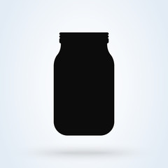 Jar Simple vector modern icon design illustration.