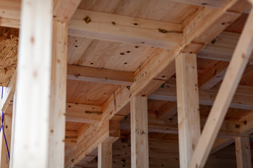 新築戸建　建設現場