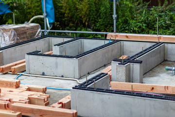 新築戸建　建設現場