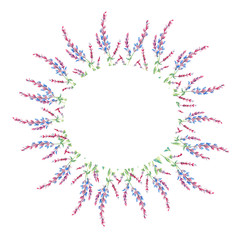 frame made of flowers