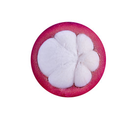 mangosteen isolated on white background