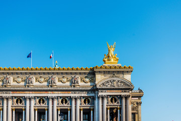 PARIS, FRANCE - APRIL 14: The Palais Garnier, which was built from 1861 to 1875 for the Paris Opera