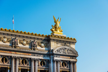 PARIS, FRANCE - APRIL 14: The Palais Garnier, which was built from 1861 to 1875 for the Paris Opera