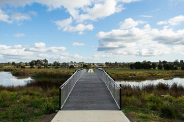 Suburban wetlands in Berwick Springs on the outer south-eastern fringe of Melbourne