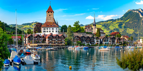 Spiez Church and Castle, Switzerland