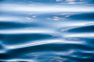 Water surface with small ripples, horizontal closeup, Venice