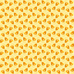 Golden flickering leaves, autumn seamless pattern 2
