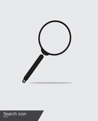 magnifying glass isolated on white background