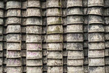 Jagger roof tiles wall with great texture