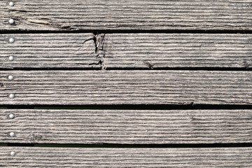 Alte genietete, verwitterte Bretter und Holzstruktur 