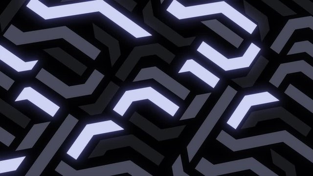 Digital texture looped animation background. Futuristic monochrome pattern for video backdrop. 4k resolution