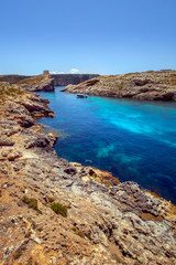 Beautiful landscape of Blue Logoon of Malta