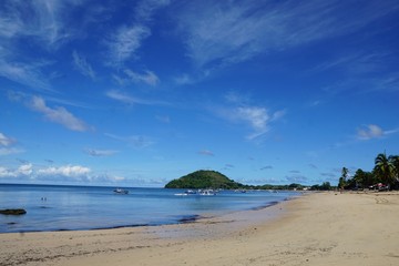 Strand auf nosy be auf madagaskar in afrika