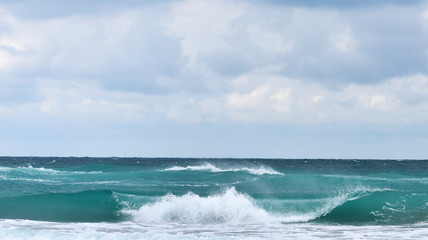 landscape a little excitement on the sea