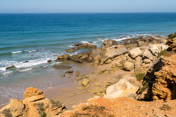 Roche coves in Conil de la Frontera, Cadiz, Spain