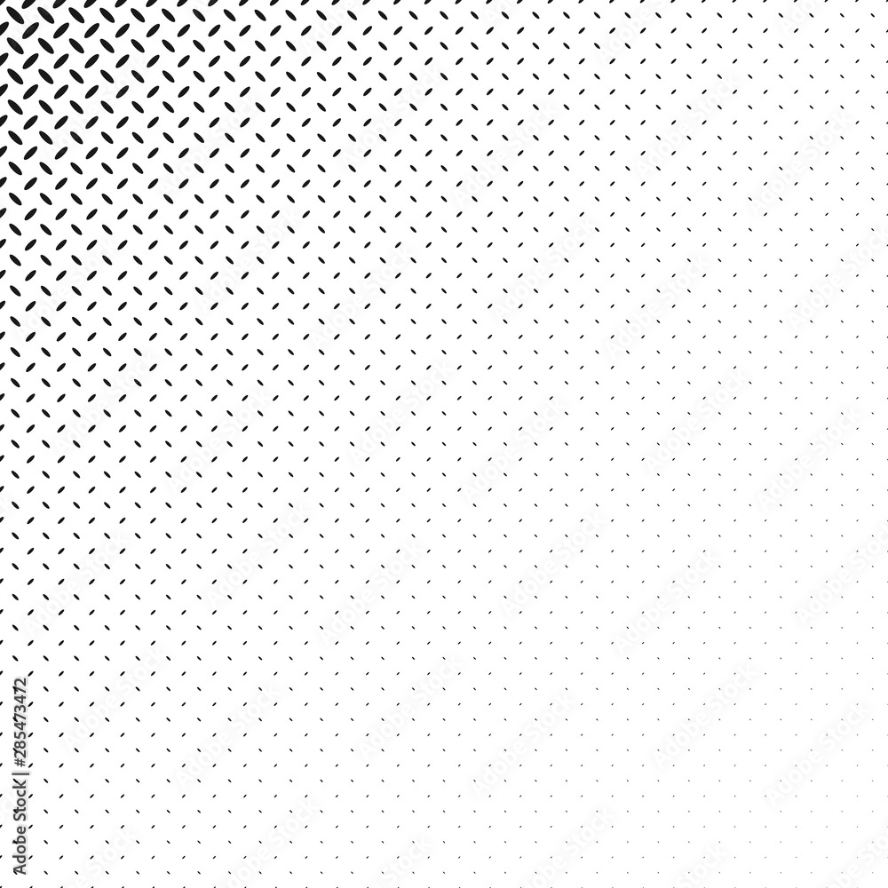 Poster monochrome geometric halftone ellipse pattern background design - abstract vector graphic