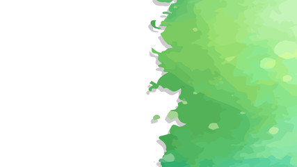 Green and Blue Colored Watercolor Sea Vector Summer Holiday Vector Beach Summer Themed Vector for Designs Web Design Banner Poster etc.