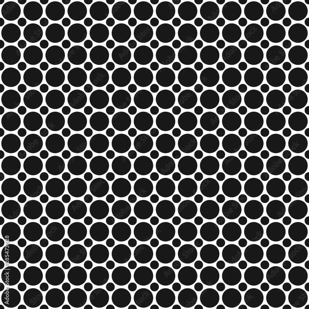Aufkleber monochrome halftone dot pattern background - abstract geometric vector graphic design