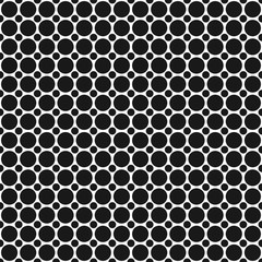 Monochrome halftone dot pattern background - abstract geometric vector graphic design