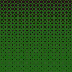 Green halftone dot pattern background - abstract repeating vector illustration