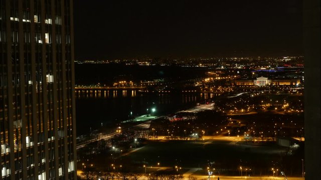 Sunrise Timelapse in Chicago Looking South over Grant Park 