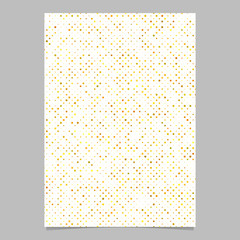 Yellow abstract circle pattern brochure background - vector stationery template design