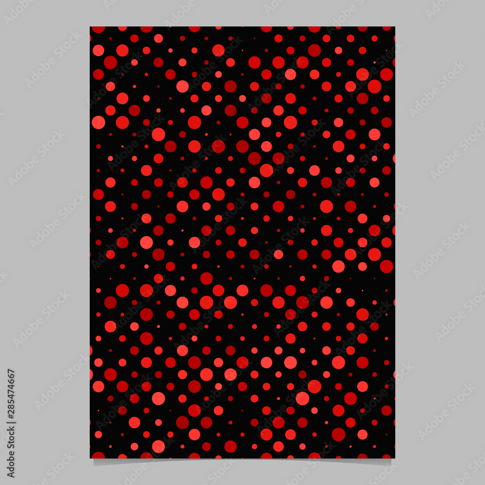 Poster geometrical circle pattern background poster template - vector graphic design