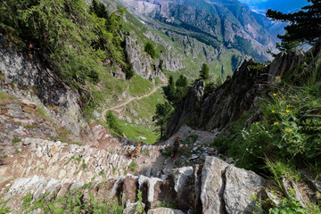 Fototapeta premium Riederfurka und Aletschboard