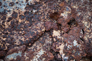 Old iron sheet with rust background.