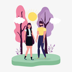 Obraz premium happy friendship day flat design
