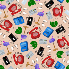 pattern color phone mail letter