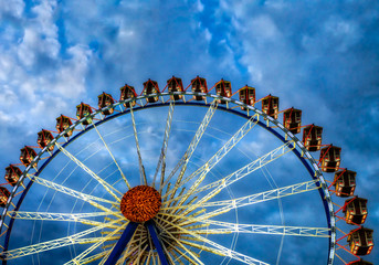 Riesenrad Oktoberfest in München Wiesn 