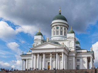 Beautiful architecture of Helsinki Cathedral in Finland