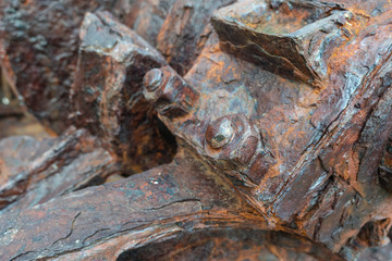 rusty machine parts