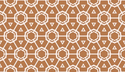 Modern pattern with curved line. Triangles, line, geometric elements. Vector Seamless illustration. Design for flyer, wallpaper, presentation, paper.