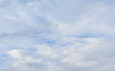 sky on clouds background