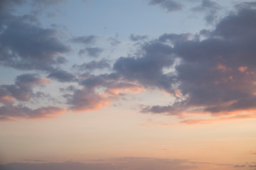 Fototapeta na wymiar Dramatic sunset and sunrise morning evening twilight sky.