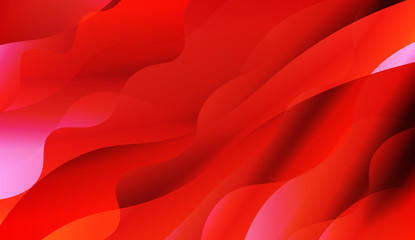 Template Background With Wave Geometric Shape. For Flyer, Brochure, Booklet And Websites Design Vector Illustration with Color Gradient