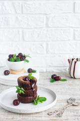 Traditional french dessert - Chocolate fondant