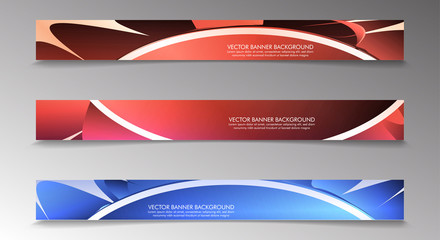 Set banner background with multicolor composition . vector design illustration