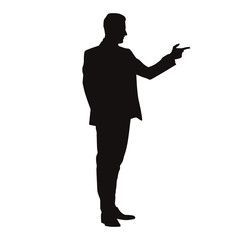 Man Pointing Silhouette