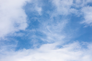 Cloudscape and blue sky at summer day